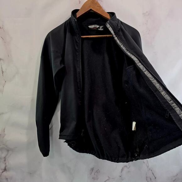 Marmot Jacket Womens Small Black Fleece Lined Full Zip Stretch Hoodless - Picture 8 of 14